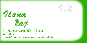 ilona maj business card