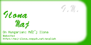 ilona maj business card